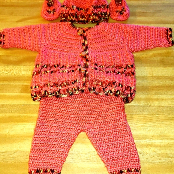 Baby Crochet Baby Sweater Set